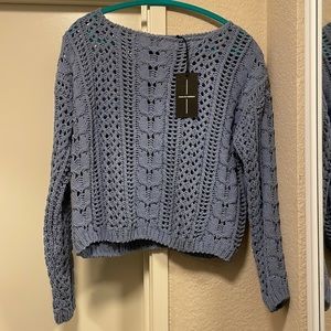 Super soft knit sweater periwinkle Moon & Madison